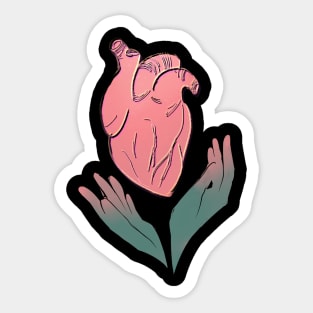 Heart-flower Sticker